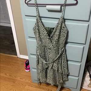 Trixxi Green Floral Dress